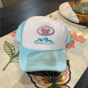 Blue and White Trucker Hat…..Beach Babe